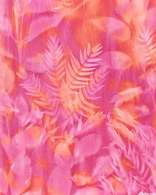 Leaf Impression Sun Cloth - Orchid Pink - 58" WIDE
