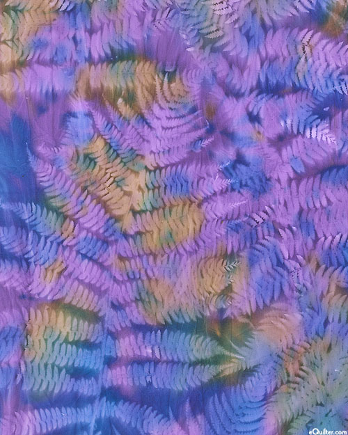 Leaf Impression Sun Cloth - Iris Purple - 58" WIDE
