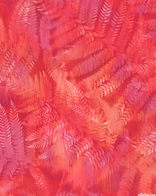 Leaf Impression Sun Cloth - Bright Fuchsia - 58" WIDE