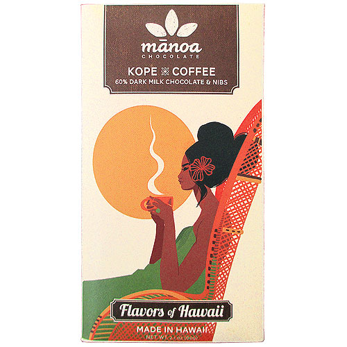 Manoa Chocolate - Kope Coffee - 60% Dark Milk Chocolate & Nibs