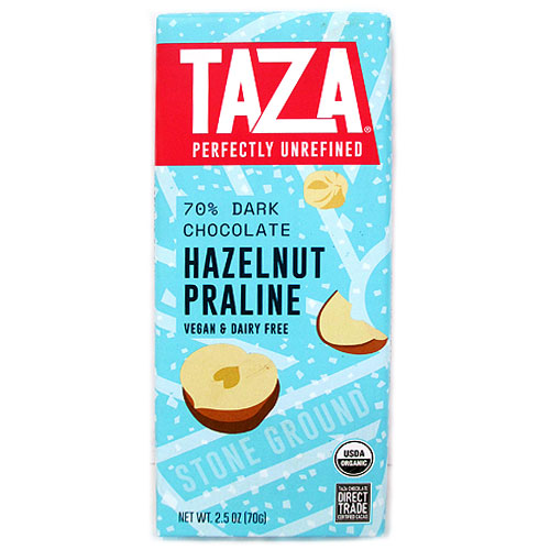 Taza Chocolate - Hazelnut Praline - 70% Dk Chocolate - VEGAN