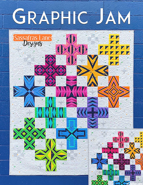 Graphic Jam - Paper Piecing Pattern by Sassafras Lane Designs