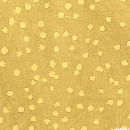 Dapple Dots - Mottled Drops Batik - Cornbread Yellow