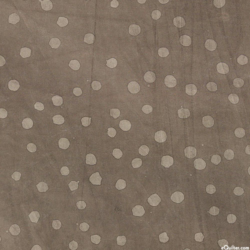 Dapple Dots - Mottled Drops Batik - Mushroom Gray