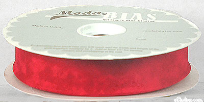 Quilter's Bias Binding - 2 1/2" Wide - Marble - Scarlet Red