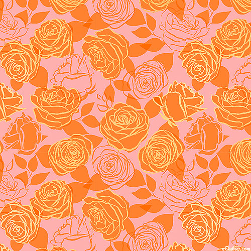 Curio - Rose Blossoms - Retro Pink/Gold