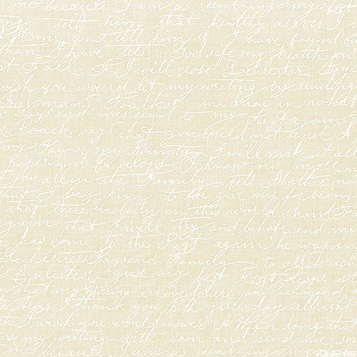 Collections Cause Etchings - Letters - Buttercreme Beige