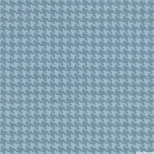 Lakeside Gatherings - Houndstooth Bliss - Cloud - FLANNEL