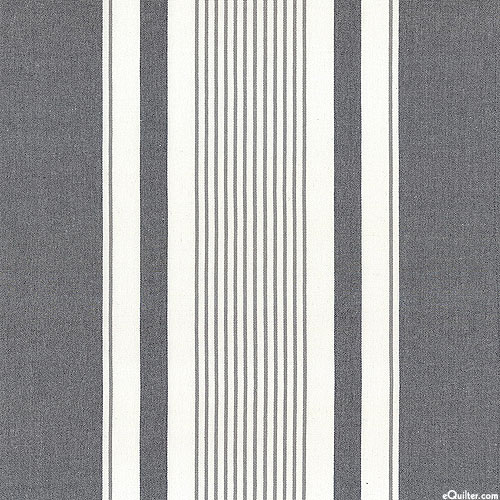 Lakeside Yarn-Dye Toweling - Dk Gray - 100% Cotton - 18" WIDE