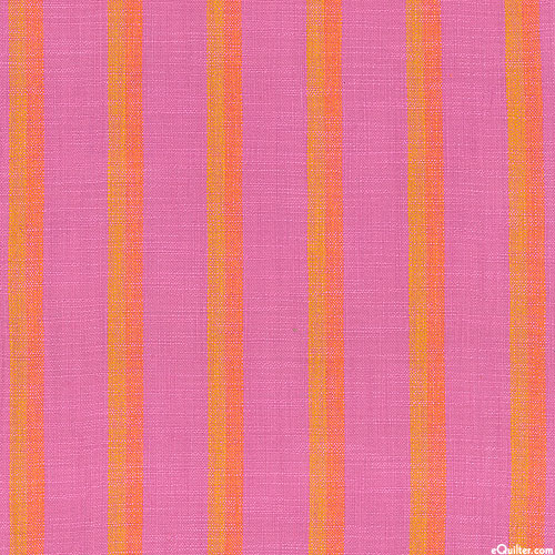 Apron Stripe Toweling - Rhubarb Jam - 100% Cotton - 16" WIDE