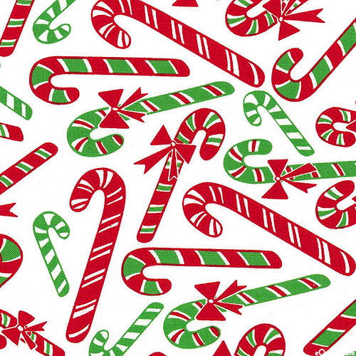 Reindeer Games - Candy Canes - White
