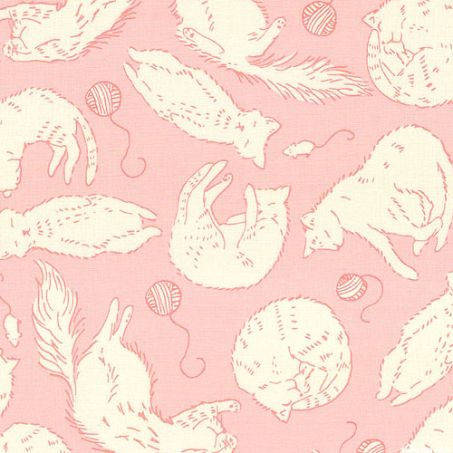 Here Kitty Kitty - Cozy Cuddles - Pastel Pink