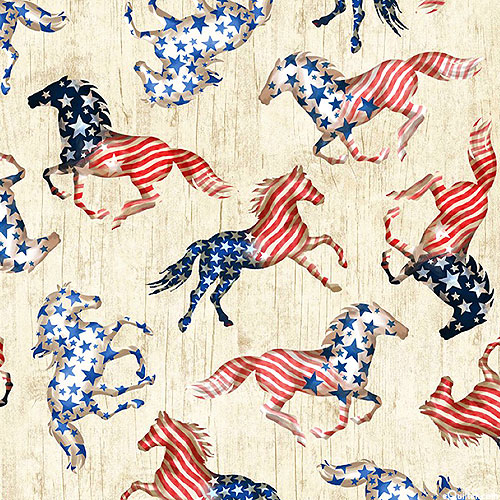 All American - Patriotic Horses - Oak Brown