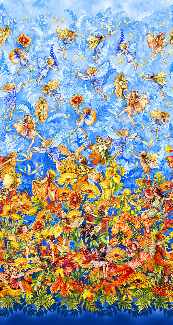 Flower Fairies of the Autumn - Forest Fantasy - Dawn Blue