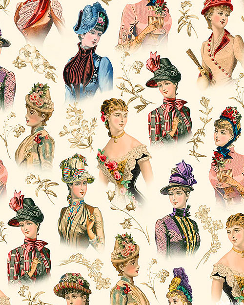 The Gilded Age - Bonnet Hats - Ivory - DIGITAL