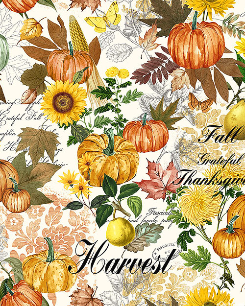 Grateful - Harvest Festival - White - DIGITAL PRINT