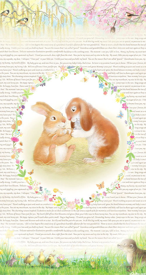 Honey Bunny - Bundle of Joy - 24" x 44" PANEL