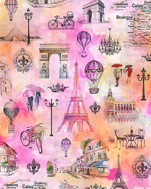 We'll Always Have Paris - French Icons - Hibiscus - DIGITAL