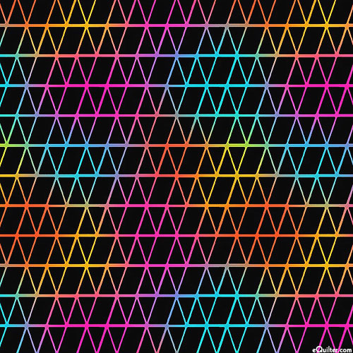 Kaleidoscope - Shimmering Triangles - Black - DIGITAL