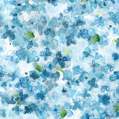 Dreaming Of Tuscany - Packed Petals - Steel Blue
