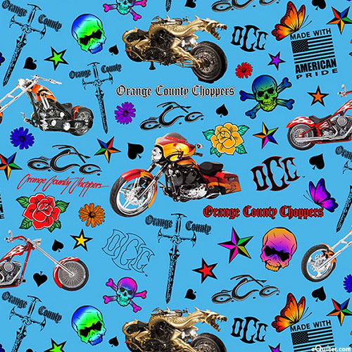 Orange County Choppers - OCC Tattoo - Ocean Blue - DIGITAL