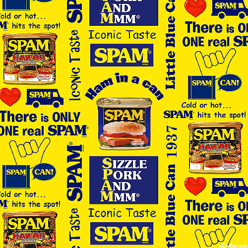 Spam - Ham in a Can - Bright Yellow - DIGITAL PRINT