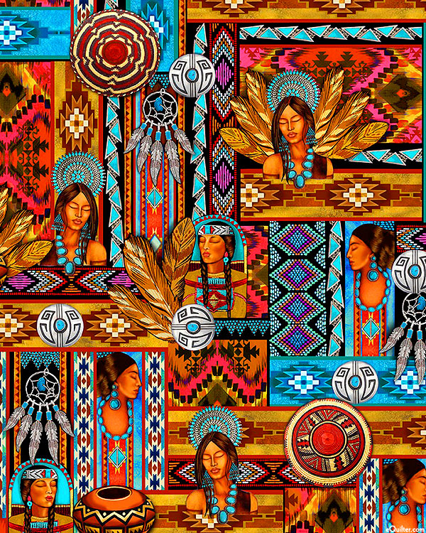 Southwest - Native Collage - Multi - DIGITAL
