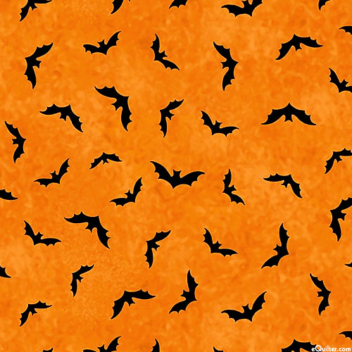 Trick or Treat - Bats All Folks - Pumpkin Orange - DIGITAL