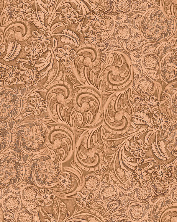 Michael Miller Fabrics Big Sky Country - Tooled Leather - Scone Beige