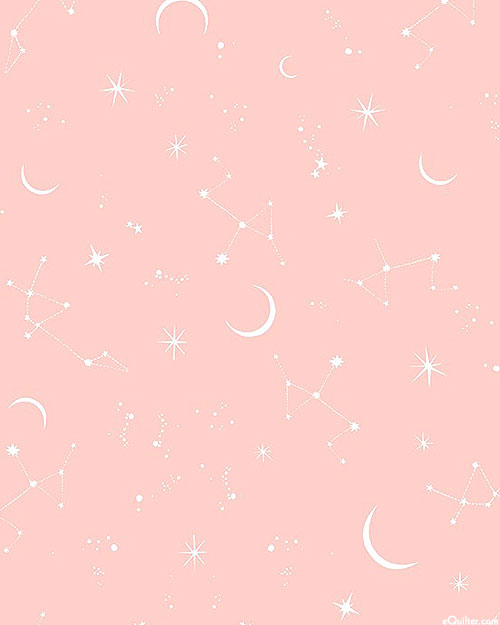 Mystical Meadow - Moonlit Sky - Pastel Pink