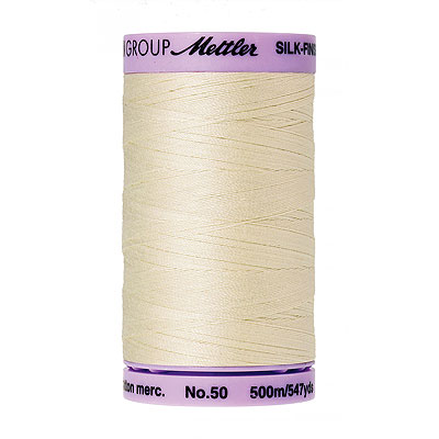 Natural - Mettler Silk Finish Cotton Thread - 547 yd - Natural