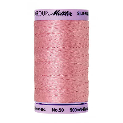 Pink - Mettler Silk Finish Cotton Thread - 547 yd - China Rose