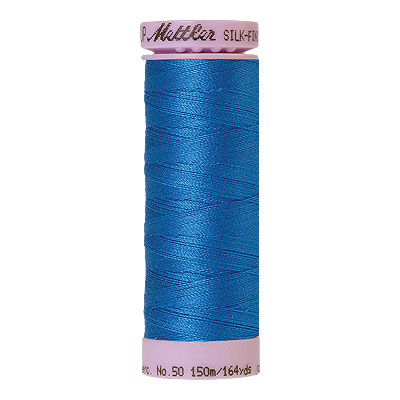 Blue - Mettler Silk Finish Cotton Thread - 164 yd -French Blue