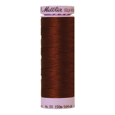 Brown - Mettler Silk Finish Cotton Thread - 164 yd - Chocolate
