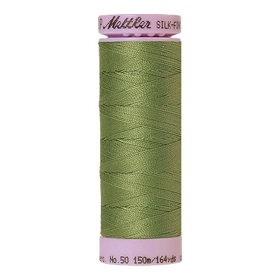 Green - Mettler Silk Finish Cotton Thread - 164 yd - Light Fern