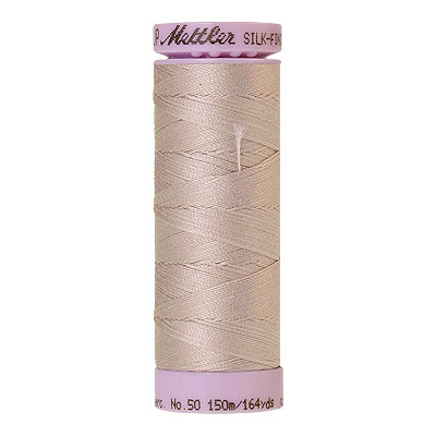 Gray - Mettler Silk Finish Cotton Thread - 164 yd - Warm Silver