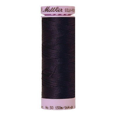 Blue - Mettler Silk Finish Cotton Thread - 164 yd - Evening Blue