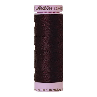 Purple - Mettler Silk Finish Cotton Thread - 164 yd - Eggplant