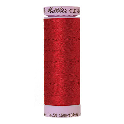 Red - Mettler Silk Finish Cotton Thread - 164 yd - Basic Red