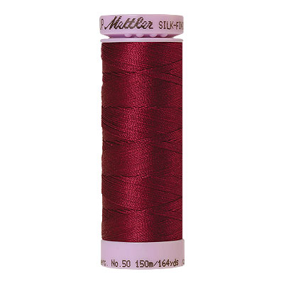 Burgundy - Mettler Silk Finish Cotton Thread - 164 yd - Dk Rose
