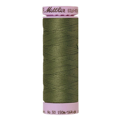 Green - Mettler Silk Finish Cotton Thread - 164 yd - Olive