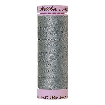 Blue - Mettler Silk Finish Cotton Thread - 164 yd - Light Slate