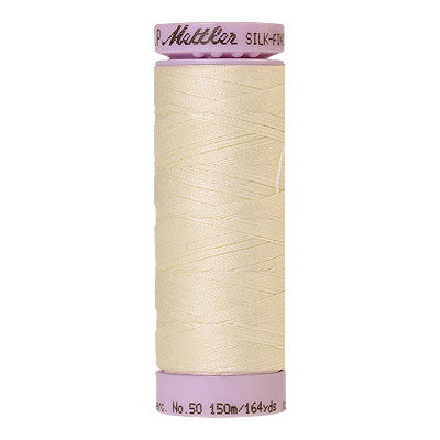Cream - Mettler Silk Finish Cotton Thread - 164 yd - Flax