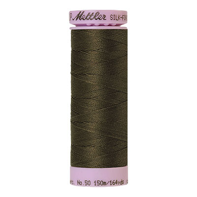Green - Mettler Silk Finish Cotton Thread - 164 yd - Vine Green