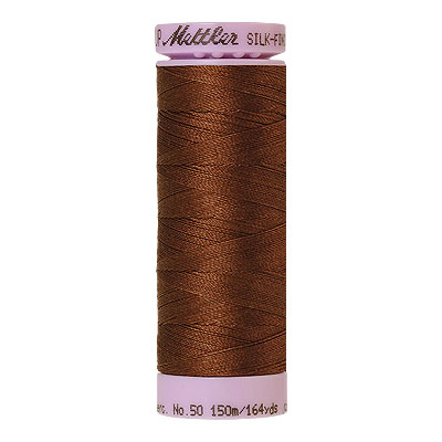 Brown - Mettler Silk Finish Cotton Thread - 164 yd - Cocoa Brown
