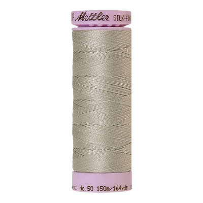 Gray - Mettler Silk Finish Cotton Thread - 164 yd - Pebble Gray