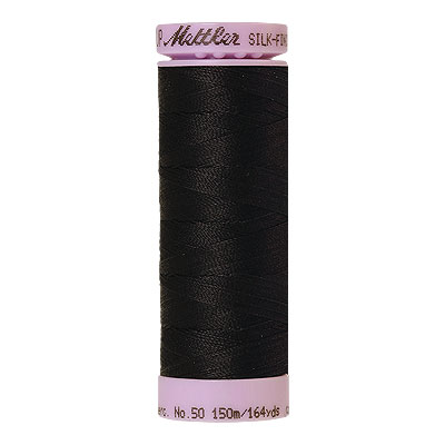 Gray - Mettler Silk Finish Cotton Thread - 164 yd - Charcoal