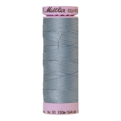 Gray - Mettler Silk Finish Cotton Thread - 164 yd - Cool Mist