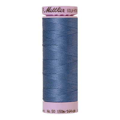 Blue - Mettler Silk Finish Cotton Thread - 164 yd - Md Wedgewood