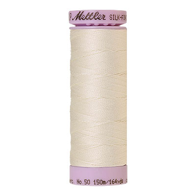 Cream - Mettler Silk Finish Cotton Thread - 164 yd - Blush White
